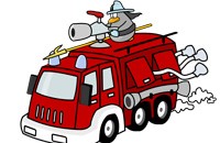 第42期 儿童简笔画《忙碌的消防车》